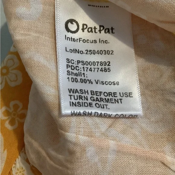 PatPat Floral Kids Dress - Picture 7 of 9